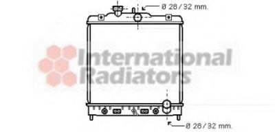 VAN WEZEL 25002122 -  Радиатор, охлаждение двигателя